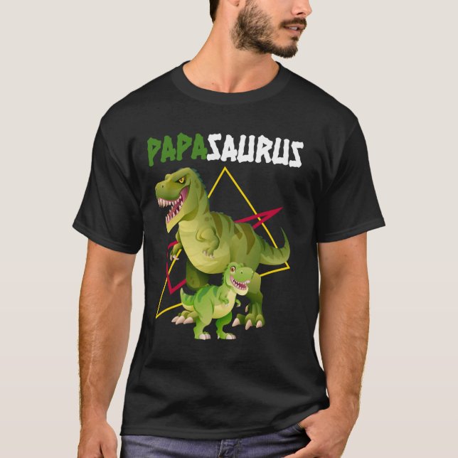 Dad, Dad, Father, Dino, Dinosaurs, Outfits For Fat T-Shirt (Front)