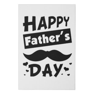 Dad Daddy Father Father's Day Best Funny Gift Idea Faux Canvas Print