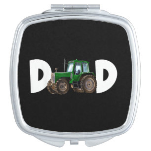Dad Daddy of The Birthday Boy Kid Tractor Farmer F Compact Mirror