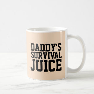 DAD DADDY'S SURVIVAL JUICE COFFEE MUG