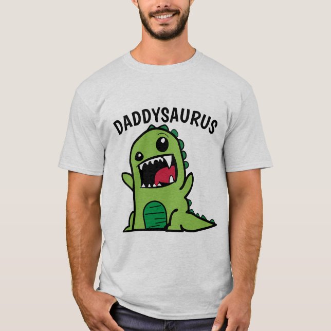 DAD DADDYSAURUS DINOSAUR FATHER'S DAY T-shirts (Front)