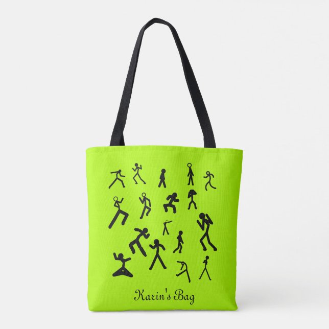 Dad dancing tote bag (Back)