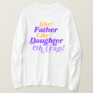 Dad Daughter Duo Funny Gift for Father Daddy T-Shirt