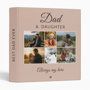 Dad & Daughter Personalized Photo Album 3 Ring Binder