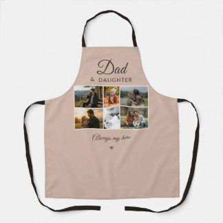Dad & Daughter Personalized Photo Album Apron