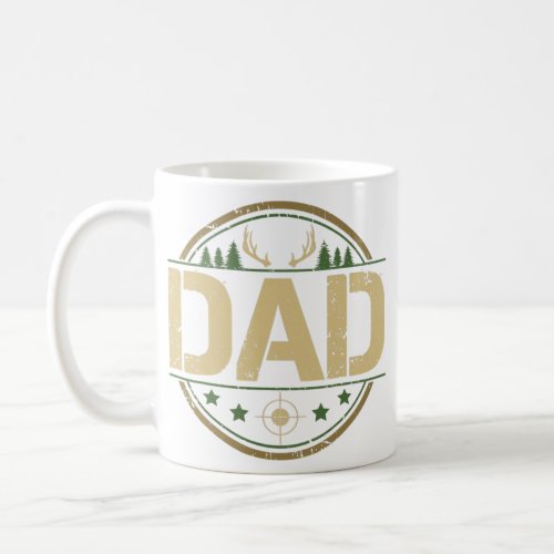 Dad Deer Hunter Bow Hunting Animal Shooting Coffee Mug