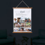 Dad Definition | 8 Photo Personalized Hanging Tapestry<br><div class="desc">Modern 8 photo collage tapestry. Featuring a sweet definition of what a dad is with room for custom message, names and/or year. These are Father’s Day gifts that are perfect for any dad. A gift that he will treasure for a lifetime! Add your custom wording to this design by using...</div>