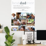 Dad Definition | 8 Photo Personalized Poster<br><div class="desc">Modern 8 photo collage. Featuring a sweet definition of what a Dad is with room for custom message, names and/or year. These are Father’s Day gifts that are perfect for any dad. A gift that he will treasure for a lifetime! Add your custom wording to this design by using the...</div>