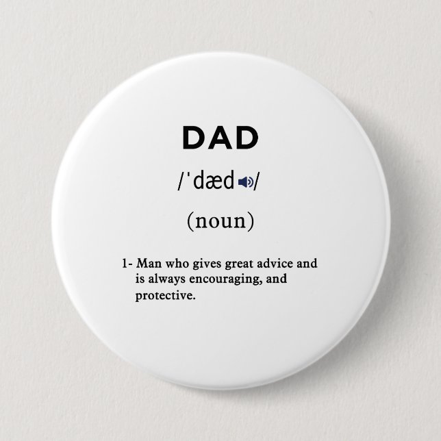 dad definition circle button (Front)