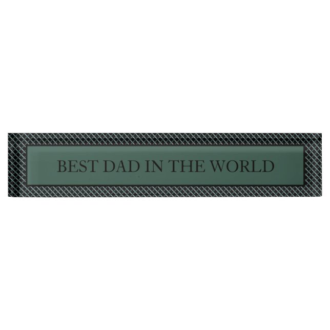 Dad  desk name plate (Front)
