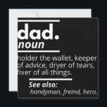 Dad Dictionary Definition - Funny Fathers Day Gift Save The Date<br><div class="desc">Who is dad? This funny dictionionary shirt will make him laugh this fathers day. or get it for his birthday or christmas! Dad Definition Shirt,  Ask Your Mom Tee,  Gift For Dad,  Fathers Day Tshirt,  Gift for Him,  Husband Gift,  Father Shirt.</div>