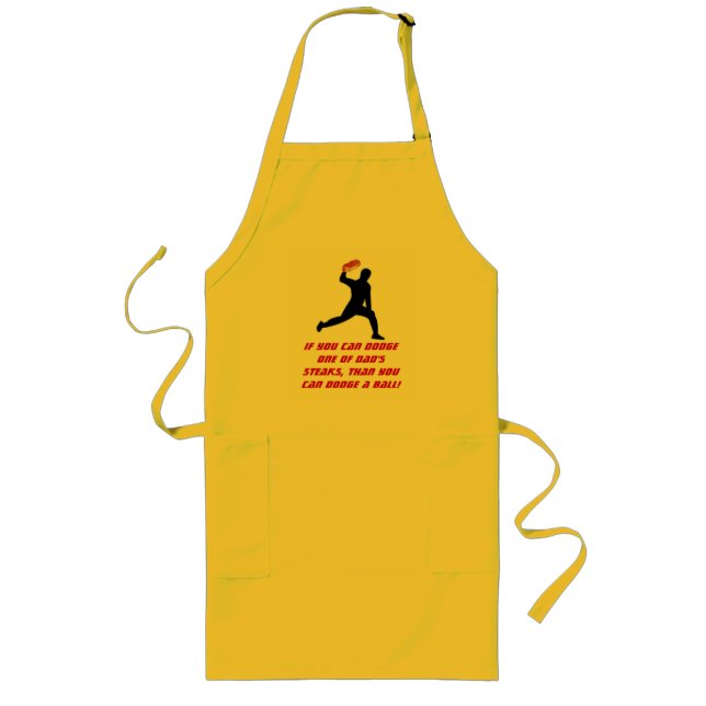 Dad Dodgeball Long Apron (Front)