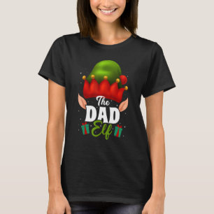 Dad Elf Matching Family Group Christmas Party Paja T-Shirt