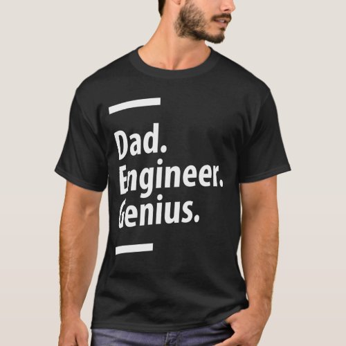 Dad Engineer Job Title Profession _ Occupation T_Shirt