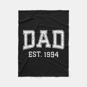 Dad Est 1994 Dad D Fathers Day Ized  Fleece Blanket