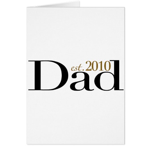 Dad Est 2010 Cards (Front)
