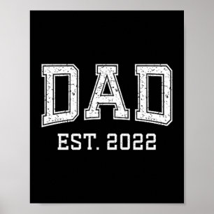 Dad Est 2022 Dad D Fathers Day Ized  Poster