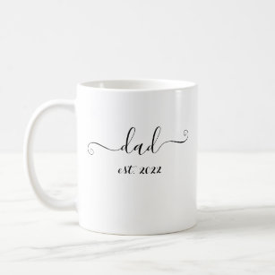 dad est. 2022 Elegant Gift for Future Dad Coffee Mug