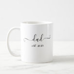 Dad Est. 2023 Elegant Gift For Future Dad Coffee Mug at Zazzle