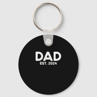 DAD Est. 2024, Father to be 2024, New Dad 2024 Keychain