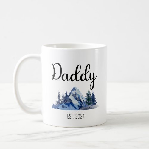 Dad Est 2024 Promoted To Daddy Pregnancy Mug Gift