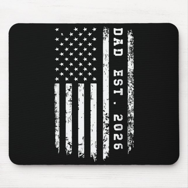 Dad Est. 2026 Promoted To Dad Est 2026 Father 2026 Mouse Pad (Front)