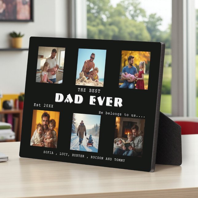 Dad Est 20XX Photo Keepsake Plaque (Creator Uploaded)