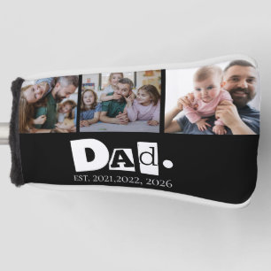 Dad Est 3 Kids Photo Collage Family Keepsake Golf Head Cover