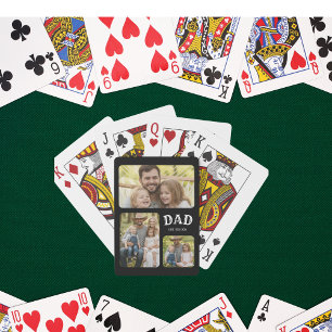 Dad Est 3 Photo Poker Cards