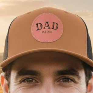 Dad Est  Leather Patch Hat