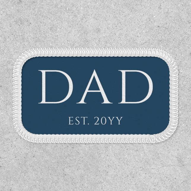 Dad Est Modern New Daddy Promoted to Dad Patch (Front)