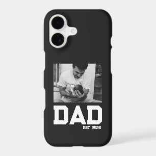 Dad Est Photo Black & White Year Father's Day  iPhone 17 Case