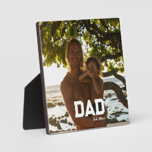Dad Est Photo Customizable Year Father's Day Plaque