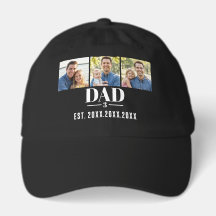 Dad Est. Year Name Number 3 Photo Bold Font