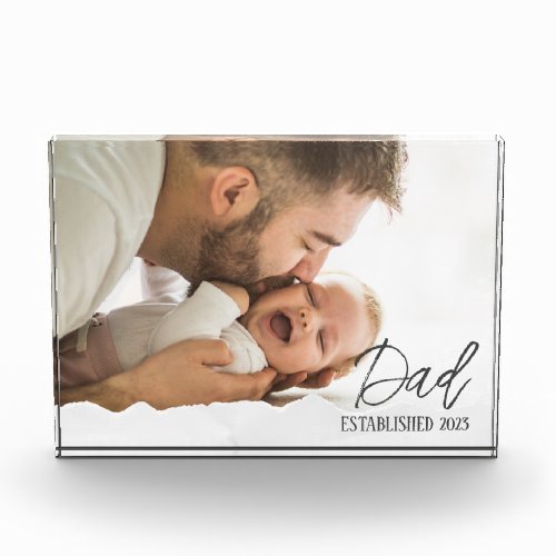 Dad Established 2023 First Fathers Day Gift Photo