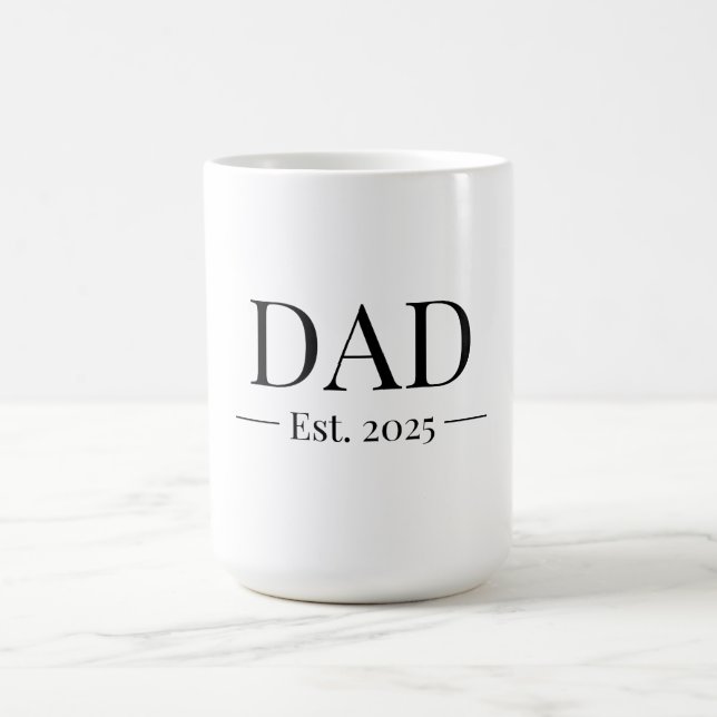Dad Established 2025 Coffee Mug (Center)