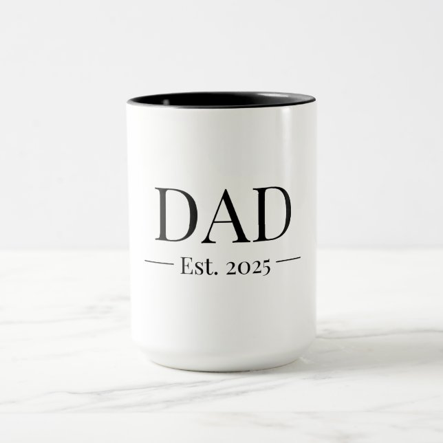 Dad Established 2025 Mug (Center)