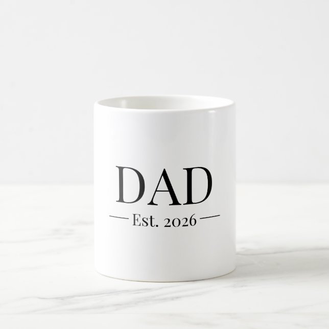 Dad Established 2026 Coffee Mug (Center)