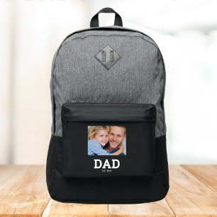 Dad Established Black Photo Port Authority® Backpack