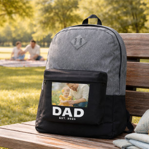 Dad Established Bold Black Photo Port Authority® B Backpack