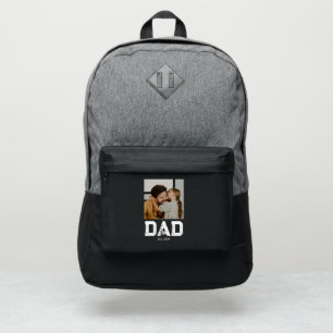 Dad Established Bold Dad Photo Port Authority® Backpack