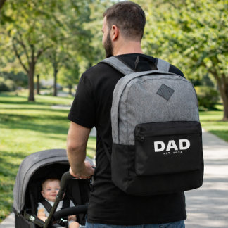 Dad Established Bold New Dad Gift Backpack