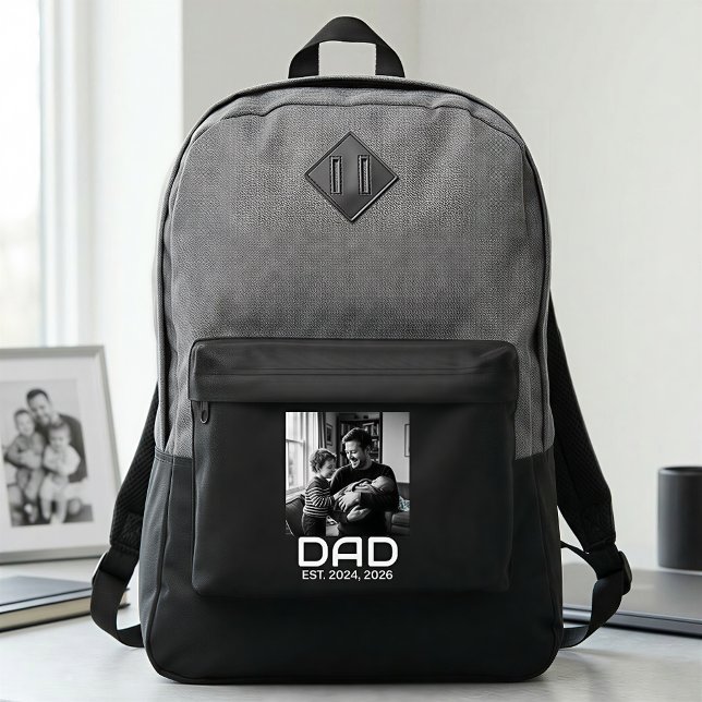 Dad Established Bold Photo Port Authority® Backpack (Creator Uploaded)