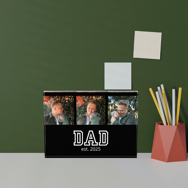 Dad Established Custom Year 3 Photo Acrylic Award (Creator Uploaded)