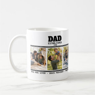 Dad Established Father Child Photo Gift Coffee Mug