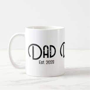 Dad Established Grunge text est. year new dad Coffee Mug