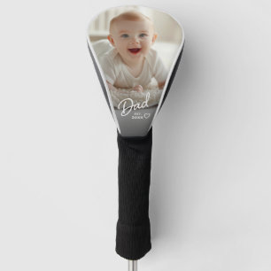 Dad Established Modern Custom Photo Golf Head Cover