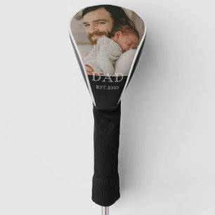 Dad Established Modern PhotoGolf Head Cover