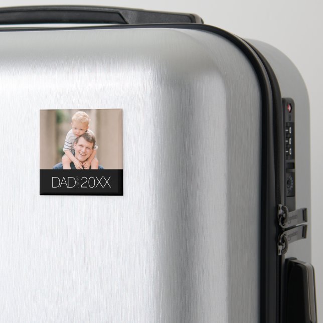 Dad Established Modern Script Magnet  (In Situ (Luggage))