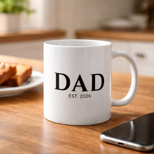 Dad Established New Dad Gift Coffee Mug